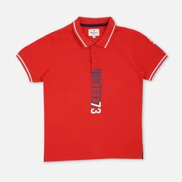 Pepe Jeans Boys Typography Printed Polo Collar T-Shirt-image-26