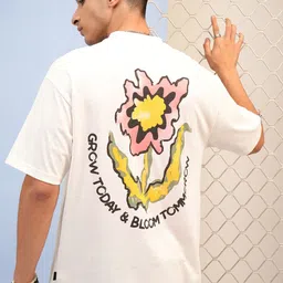 HIGHLANDER Printed Round Neck Short Sleeves Cotton T-shirt-image-12