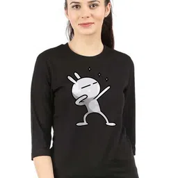 Friskers Women Printed Applique T-shirt-picture-24