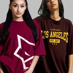 Leotude Women Printed Applique T-shirt-picture-0