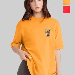 Leotude Women Printed Applique T-shirt-picture-29