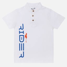 Bodycare Boys Typography Printed Henley Neck Cotton T-shirt-picture-31