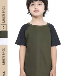 IndiWeaves Boys Pack Of 2 Pure Cotton T-shirts-image-93