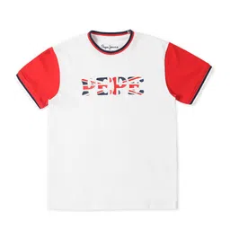 Pepe Jeans Boys Typography Printed Round Neck Cotton T-shirt-image-89