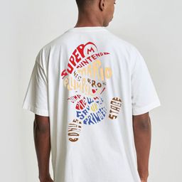 Imsa Moda Typography Printed Drop-Shoulder Sleeves Oversized Cotton T-shirt-image-75