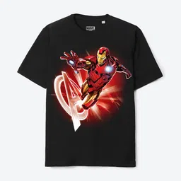 YK Marvel Boys Iron Man Printed Pure Cotton Applique T-shirt-image-88