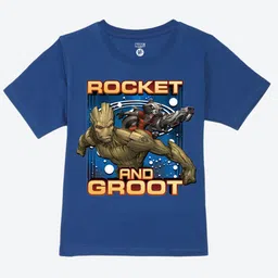 YK Marvel Boys Printed Round Neck Short Sleeves Pure Cotton Regular Fit T-shirt-image-71