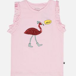 Bodycare Girls Printed Embellished Round Neck Sleeveless Cotton T-shirt-image-69
