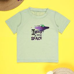 Cutiekins Boys Round Neck Short Sleeves Graphic Printed Regular Fit Cotton T-shirt-image-91