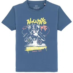Status Quo Boys Typography Printed Round Neck Cotton T-shirt-image-42