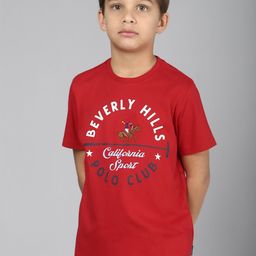 Beverly Hills Polo Club Boys Typography Printed Pure Cotton T-shirt-image-80