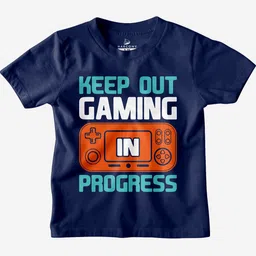 HARCONY Boys Typography Printed Round Neck Cotton T-shirt-34