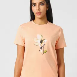 Van Heusen Woman Women Typography Printed Applique T-shirt-image-47