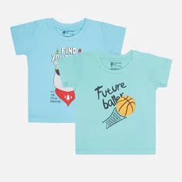 Bodycare Boys Pack Of 2 Typography Printed Round Neck Half Sleeves T-shirt-picture-4