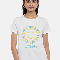 People Women White Typography Printed T-shirt-picture-45