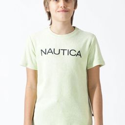 Nautica Kids-Boys Terry Towel Regular Fit Round Neck T-Shirt-picture-31