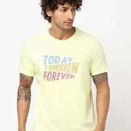 Blue Buddha Typography Printed Round Toe Cotton T-shirt-image-97