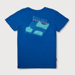 Gini and Jony Boys Blue Printed T-shirt-image-96