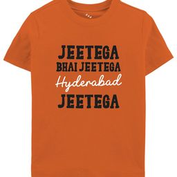 Zeezeezoo Kids Jeetega Hyderabad SRH IPL Printed Pure Cotton T-shirt-picture-32