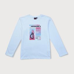 Gini and Jony Boys Blue & Pink Graphic Printed T-shirt-image-69