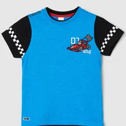 max Boys Round Neck Graphic Printed Cotton T-shirt-image-74