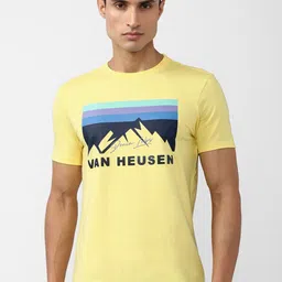 VAN HEUSEN DENIM LABS Graphic Printed Round Neck T-shirt-image-32