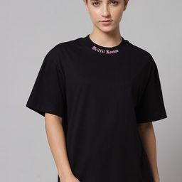 GRIFFEL Drop Shoulder Sleeves Cotton Oversized T-shirt-image-7