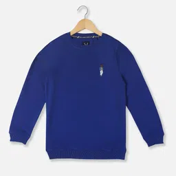 Allen Solly Junior Boys Solid Round Neck Cotton Tshirt-image-37