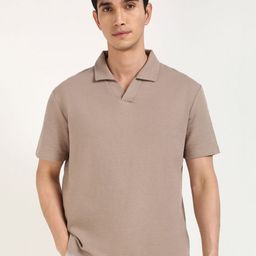 Calvin Klein Jeans Men Solid Polo Collar Cotton T-shirt-image-7