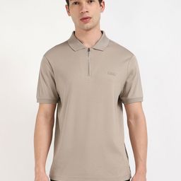 Calvin Klein Jeans Men Solid Polo Collar Cotton T-shirt-image-82