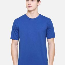 PROTEENS Men Solid Round Neck Cotton T-shirt-image-97