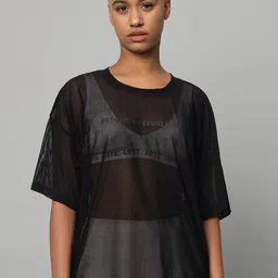 MKH Typography Printed Drop-Shoulder Sleeves Dri-FIT Relaxed Fit Sports T-shirt-picture-52