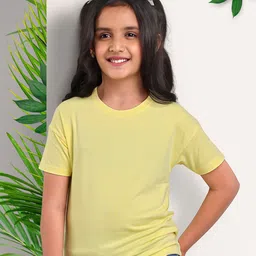 ARIAS By LARA DUTTA Girls Round Neck Drop-Shoulder Sleeves Casual T-shirt-image-16