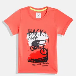 Allen Solly Junior Boys Pure Cotton Graphic Printed T-shirt-image-41