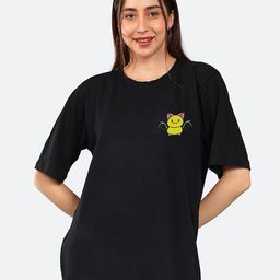Mad Over Print Graphic Printed Drop-Shoulder Cotton T-Shirt-image-89