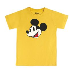 Disney by Wear Your Mind Boys YellowBlack Mickey Mouse Printed Pure Cotton T-shirt-image-5
