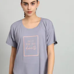 MKH Typography Printed Relaxed Fit Dri-Fit T-shirt-image-45