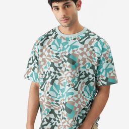 The Souled Store Floral Printed Round Neck Short Sleeves Cotton T-shirt-picture-4