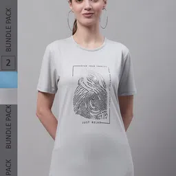 VIMAL JONNEY Pack Of 2 Printed Cotton T-shirt-image-25