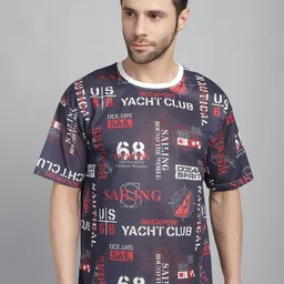 VIMAL JONNEY Printed Round Neck T-shirt-image-29