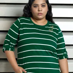 Freeform by High Star Women Striped Pockets T-shirt-picture-21