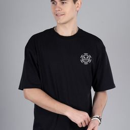 PRONK Graphic Printed Cotton Oversized T-shirt-image-40