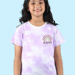 NUSYL Girls Tie and Dye Dyed Casual T-shirt-image-41