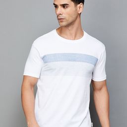 Fame Forever by Lifestyle Striped Round Neck Pure Cotton T-shirt-image-29