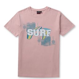 Gini and Jony Boys Peach-Coloured Typography Printed T-shirt-image-9