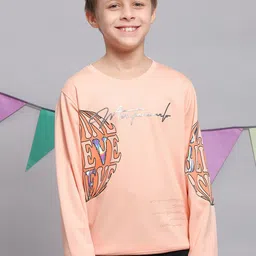 Monte Carlo Boys Typography Printed Round Neck Cotton T-Shirt-image-74
