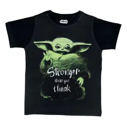 Star Wars by Wear Your Mind Boys Black Star Wars Printed T-shirt-image-74