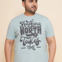 John Pride Men Typography Printed Round Neck Plus Size T-shirt-10