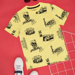 Pantaloons Junior Boys Graphic Printed Cotton Casual T-shirt-picture-18