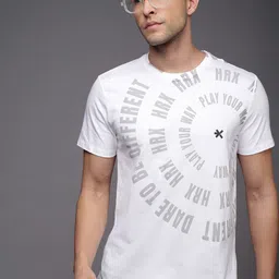 HRX by Hrithik Roshan Men Typography Printed Round Neck T-shirt-image-13